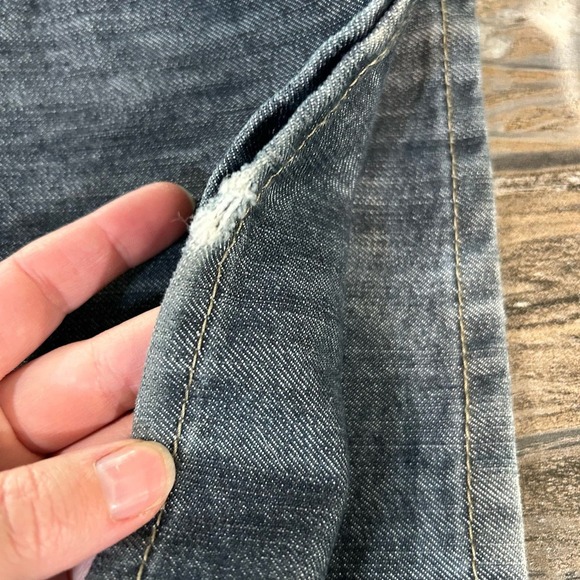 Wrangler Men’s Jeans 40x31 Slim Straight Faded Denim Dark Wash High Rise 38x30 - Picture 13 of 15